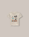 Playera Manga Corta Mickey Mouse,BLANCO